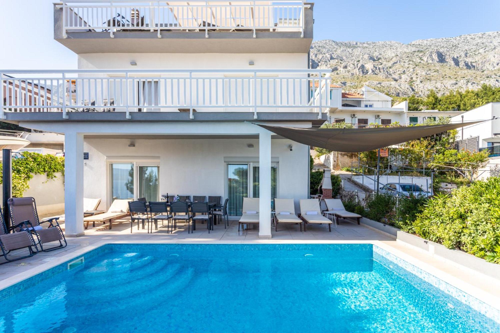 Magnificent Villa With Pool, Hot Tub, Sea View, Sauna Mimice Exterior foto